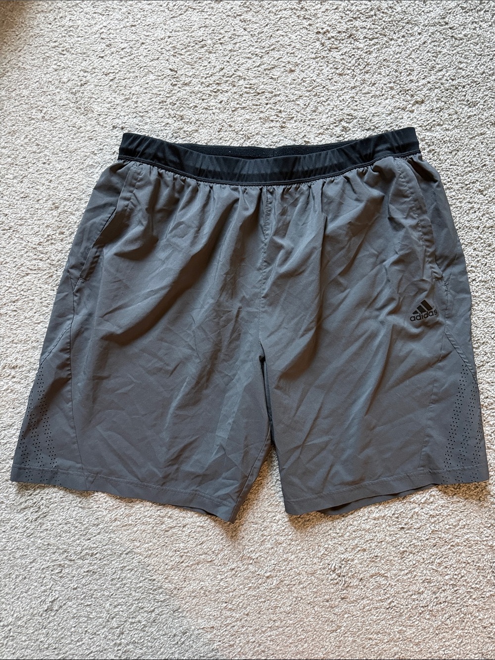 adidas Men's Dark Gray Athletic Training Shorts